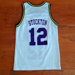 Vintage 90s John Stockton Utah Jazz Champion Jersey
